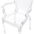 Événements Crystal Tiffany Chaise en plastique en résine acrylique en plastique